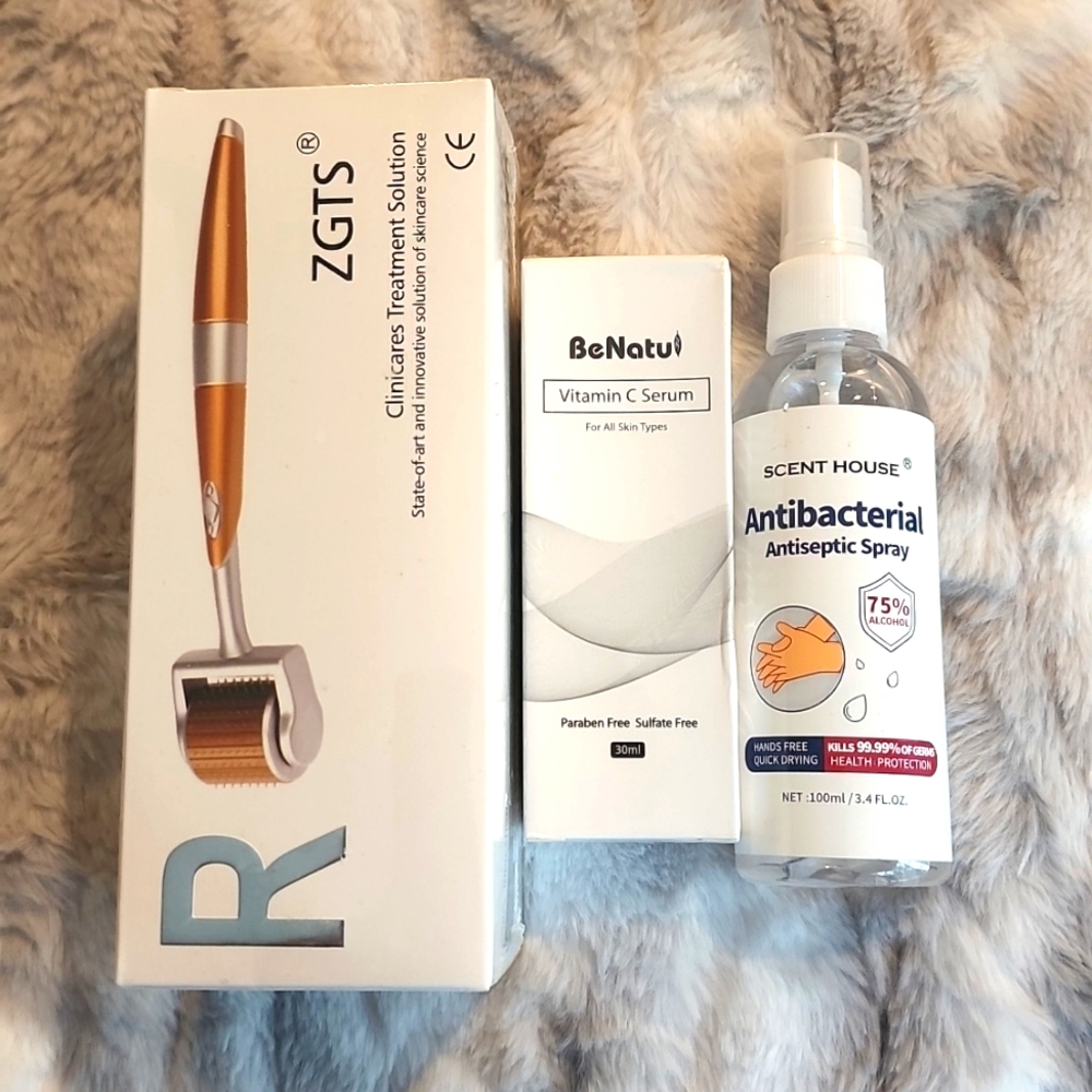 DermaSkin Beauty - 1.50mm roller * Vitamin C Serum * Antibacterial Cleanser
